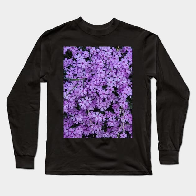 Verbena Flower Long Sleeve T-Shirt by Alemway